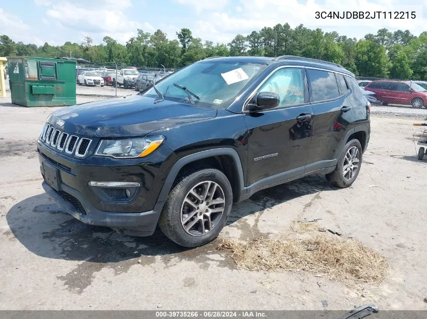 2018 Jeep Compass Latitude 4X4 VIN: 3C4NJDBB2JT112215 Lot: 39735266