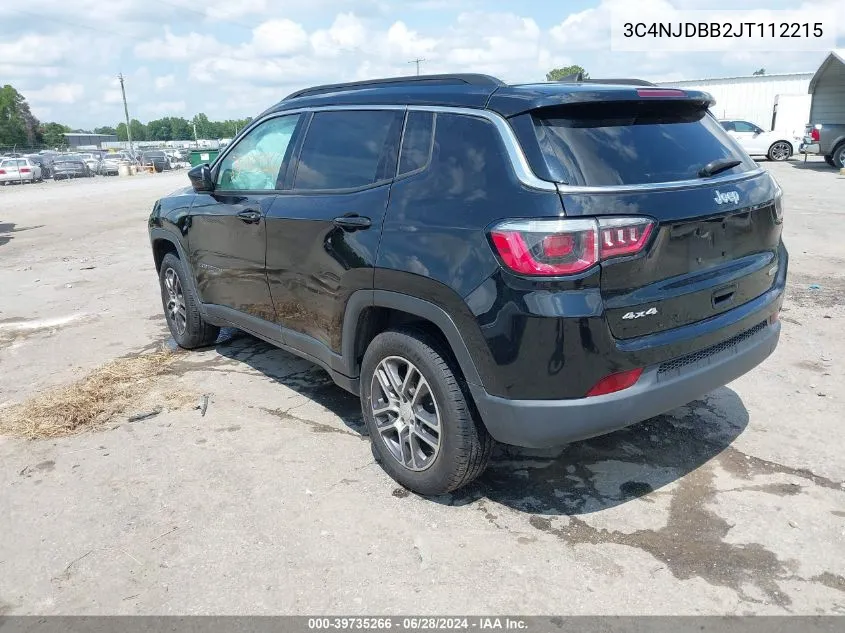 2018 Jeep Compass Latitude 4X4 VIN: 3C4NJDBB2JT112215 Lot: 39735266