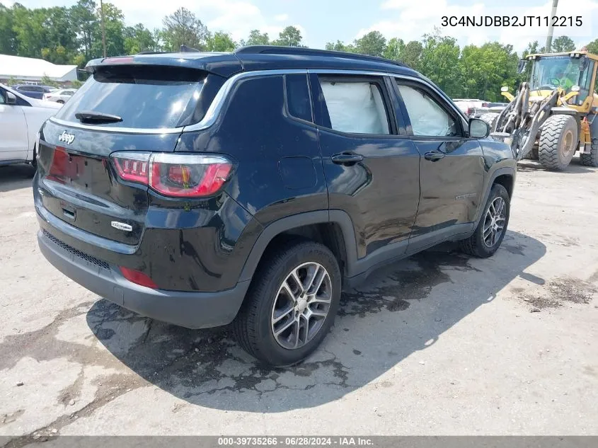 2018 Jeep Compass Latitude 4X4 VIN: 3C4NJDBB2JT112215 Lot: 39735266