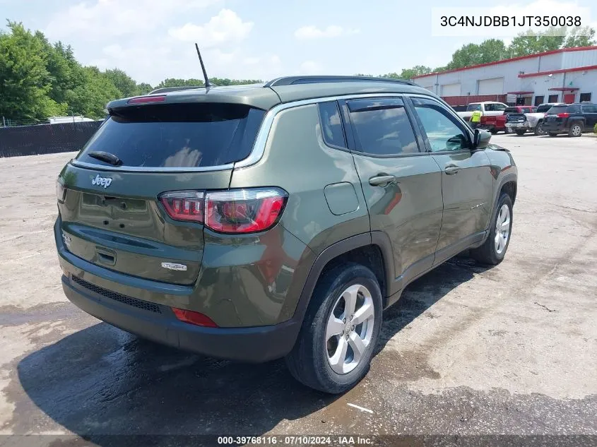 2018 Jeep Compass Latitude 4X4 VIN: 3C4NJDBB1JT350038 Lot: 39768116