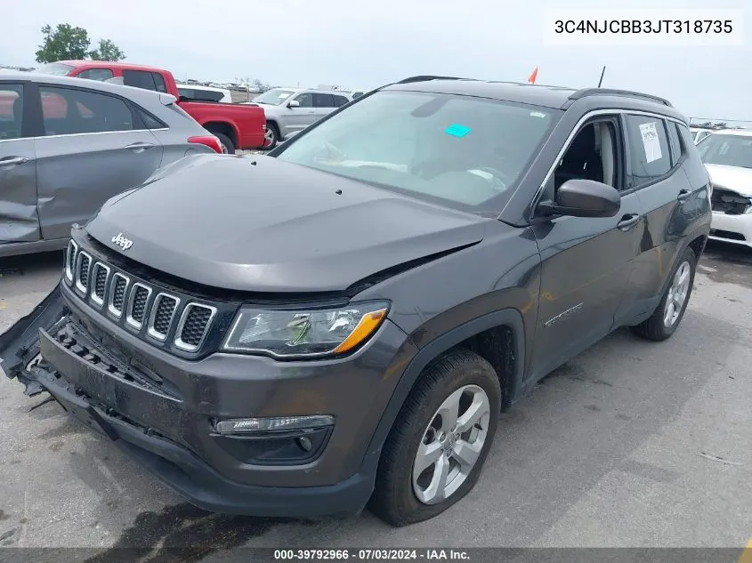 3C4NJCBB3JT318735 2018 Jeep Compass Latitude Fwd