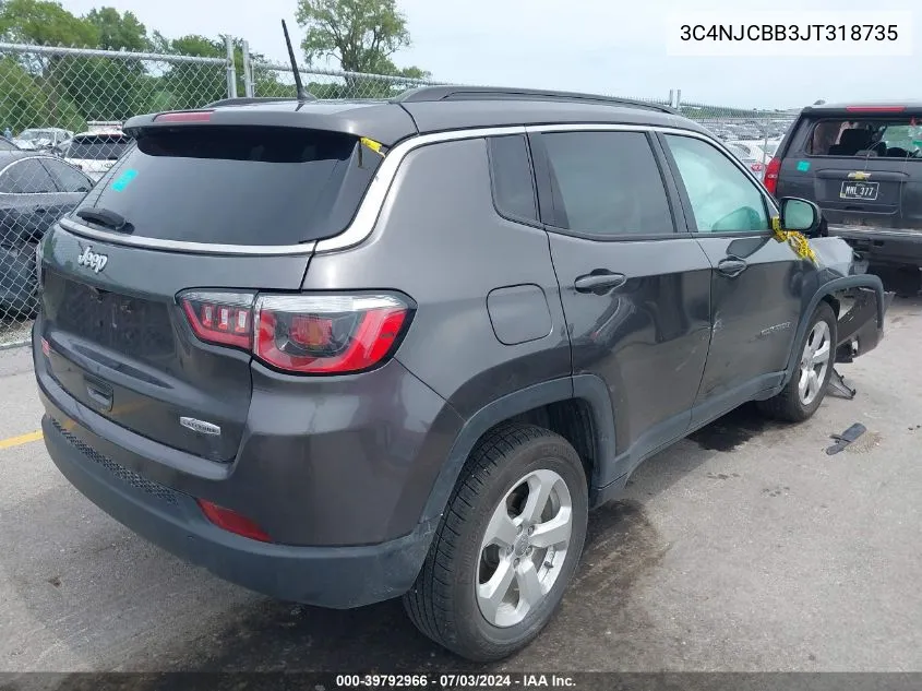 3C4NJCBB3JT318735 2018 Jeep Compass Latitude Fwd