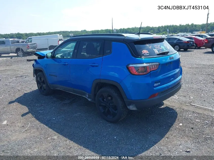 2018 Jeep Compass Altitude 4X4 VIN: 3C4NJDBBXJT453104 Lot: 39858959