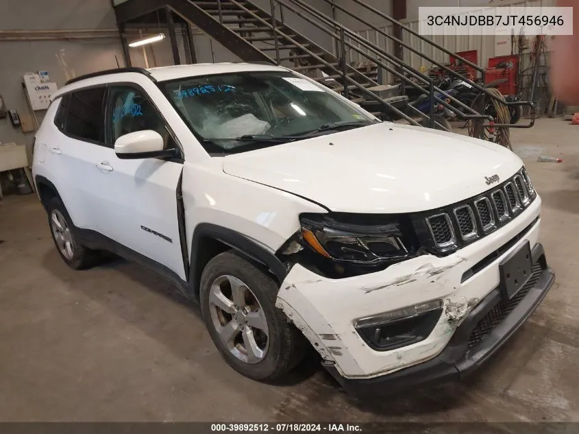 2018 Jeep Compass Latitude 4X4 VIN: 3C4NJDBB7JT456946 Lot: 39892512