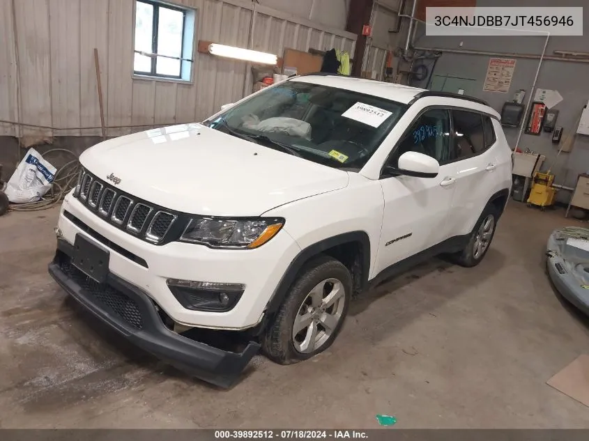 2018 Jeep Compass Latitude 4X4 VIN: 3C4NJDBB7JT456946 Lot: 39892512