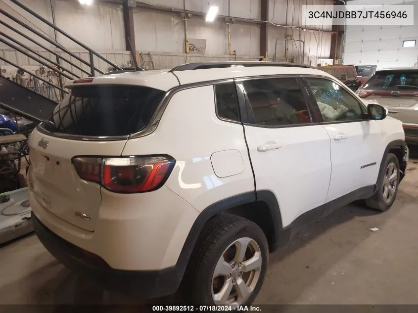 2018 Jeep Compass Latitude 4X4 VIN: 3C4NJDBB7JT456946 Lot: 39892512