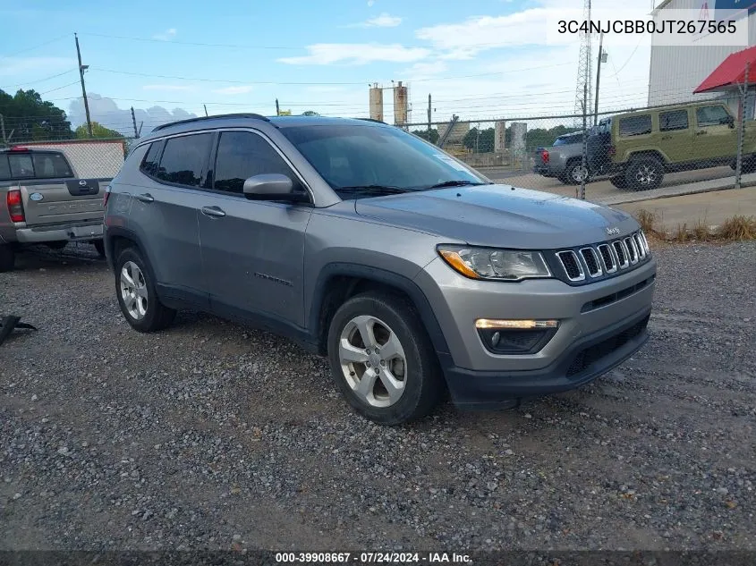 2018 Jeep Compass Latitude Fwd VIN: 3C4NJCBB0JT267565 Lot: 39908667