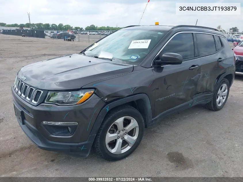 2018 Jeep Compass Latitude Fwd VIN: 3C4NJCBB3JT193879 Lot: 39932832