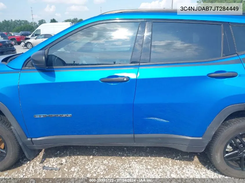 2018 Jeep Compass Sport VIN: 3C4NJDAB7JT284449 Lot: 39933722