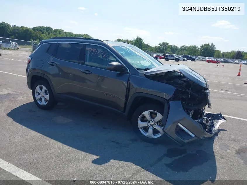 2018 Jeep Compass Latitude 4X4 VIN: 3C4NJDBB5JT350219 Lot: 39947815