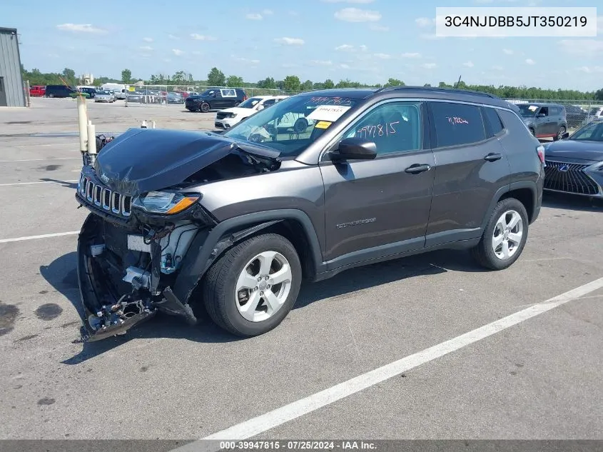 2018 Jeep Compass Latitude 4X4 VIN: 3C4NJDBB5JT350219 Lot: 39947815