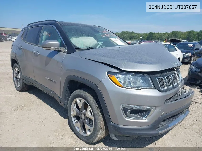 2018 Jeep Compass Limited 4X4 VIN: 3C4NJDCB1JT307057 Lot: 39951536