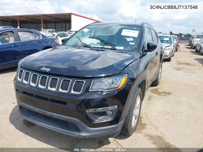 2018 Jeep Compass Latitude Fwd VIN: 3C4NJCBB8JT137548 Lot: 39955264