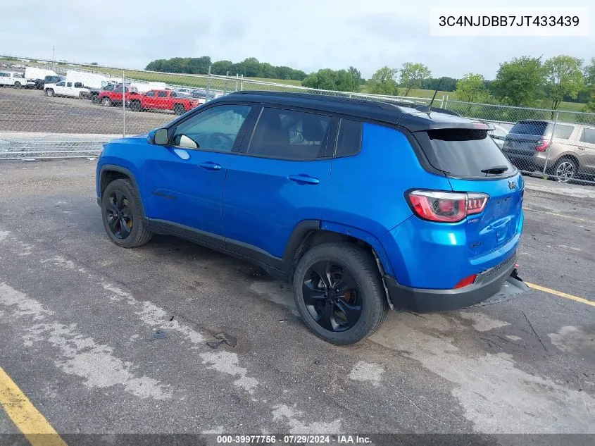 2018 Jeep Compass Latitude VIN: 3C4NJDBB7JT433439 Lot: 39977756