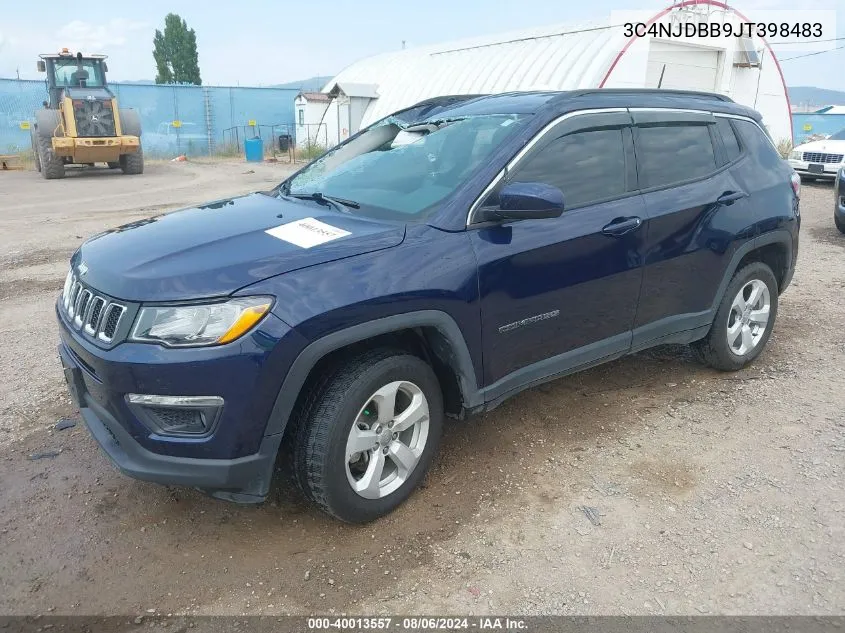 2018 Jeep Compass Latitude 4X4 VIN: 3C4NJDBB9JT398483 Lot: 40013557