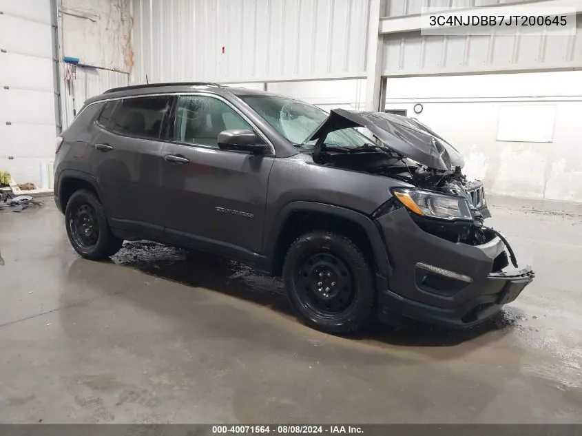 2018 Jeep Compass Latitude 4X4 VIN: 3C4NJDBB7JT200645 Lot: 40811294