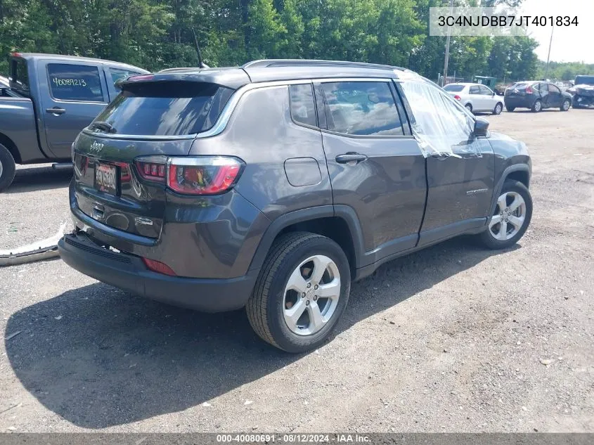 3C4NJDBB7JT401834 2018 Jeep Compass Latitude 4X4