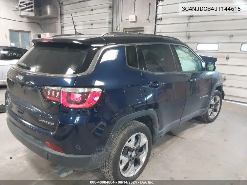 3C4NJDCB4JT144615 2018 Jeep Compass Limited 4X4