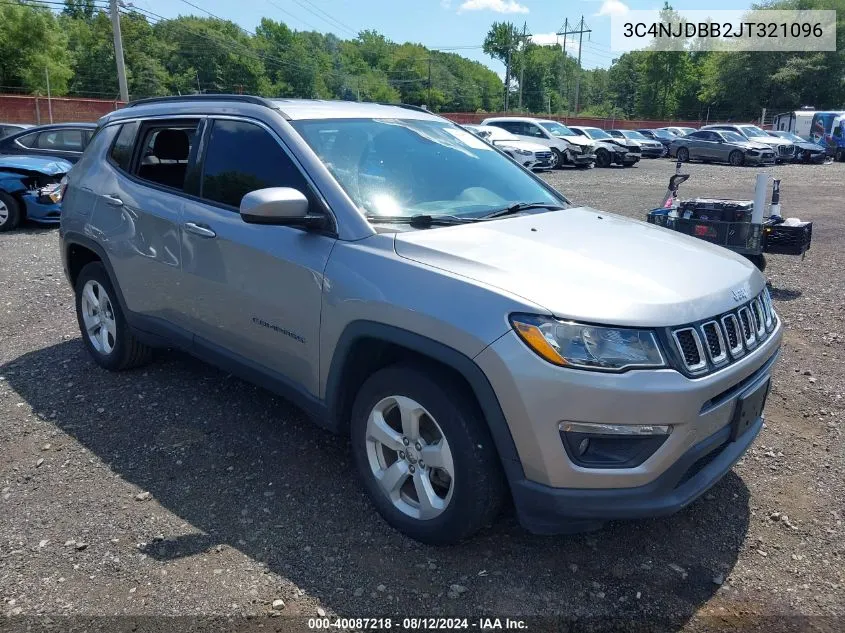 2018 Jeep Compass Latitude 4X4 VIN: 3C4NJDBB2JT321096 Lot: 40087218