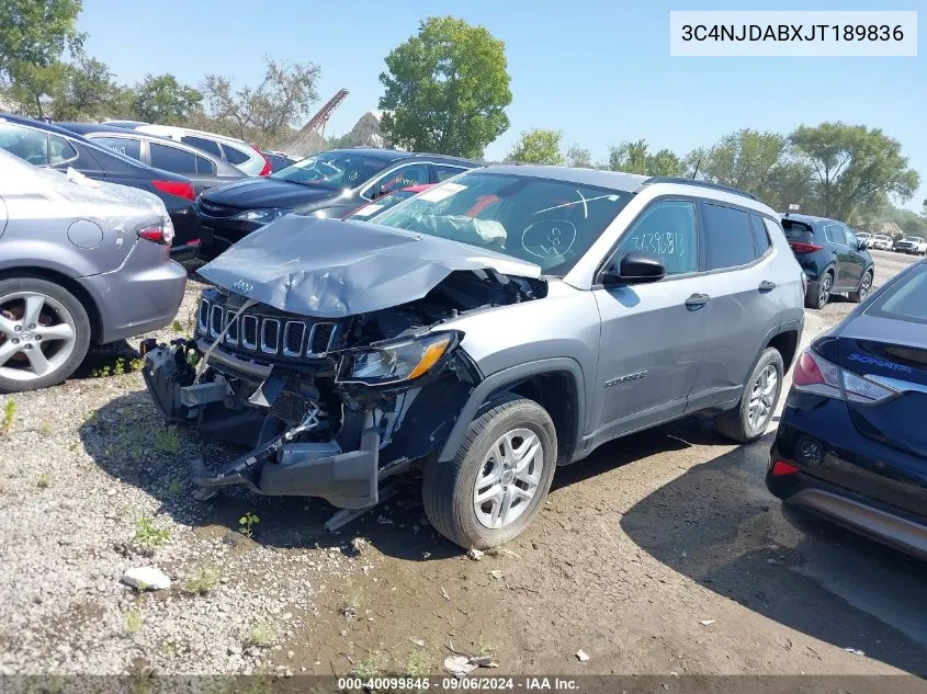 3C4NJDABXJT189836 2018 Jeep Compass Sport 4X4