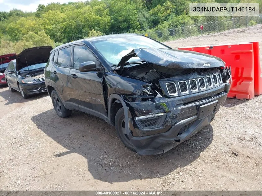 2018 Jeep Compass Sport 4X4 VIN: 3C4NJDAB9JT146184 Lot: 40100927