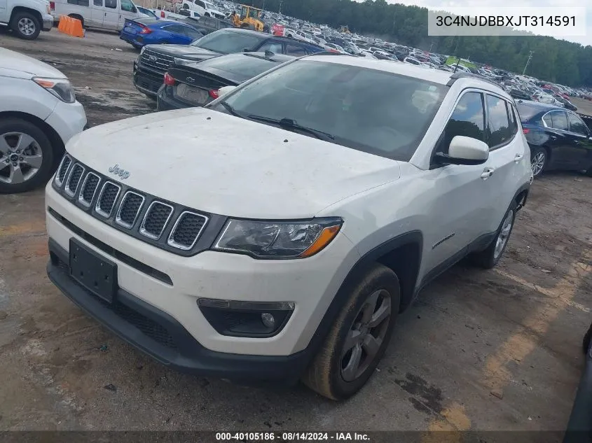 3C4NJDBBXJT314591 2018 Jeep Compass Latitude 4X4