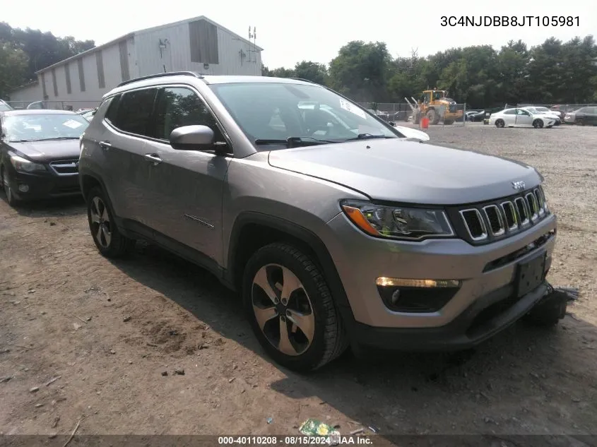 3C4NJDBB8JT105981 2018 Jeep Compass Latitude 4X4