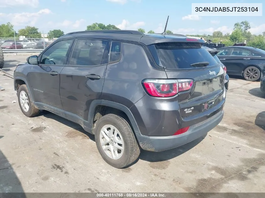 3C4NJDAB5JT253104 2018 Jeep Compass Sport 4X4