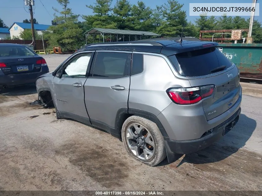 2018 Jeep Compass Limited 4X4 VIN: 3C4NJDCB2JT399666 Lot: 40117398