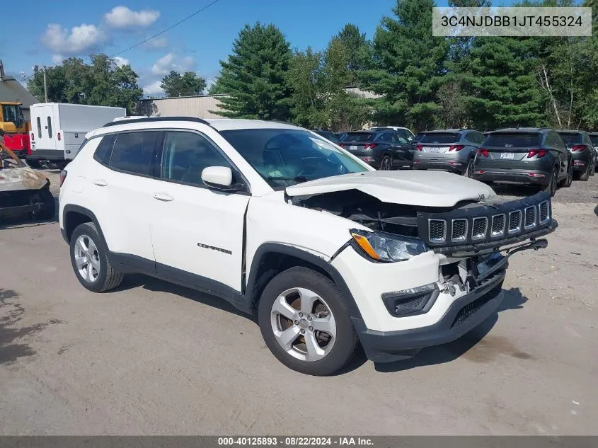 2018 Jeep Compass Latitude 4X4 VIN: 3C4NJDBB1JT455324 Lot: 40125893