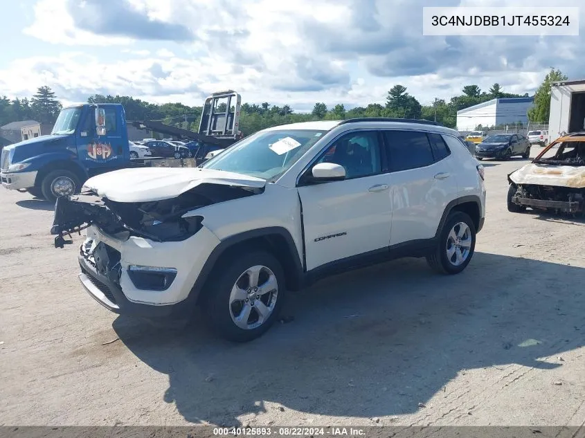 2018 Jeep Compass Latitude 4X4 VIN: 3C4NJDBB1JT455324 Lot: 40125893