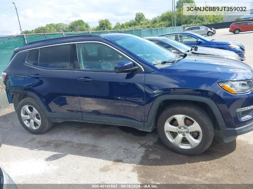 2018 Jeep Compass Latitude Fwd VIN: 3C4NJCBB9JT359032 Lot: 40141502