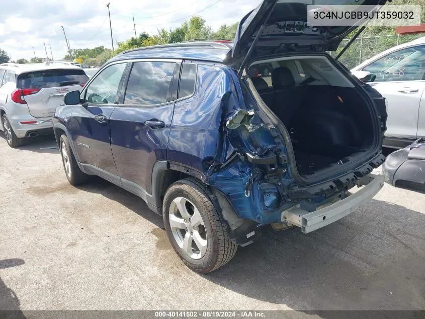 2018 Jeep Compass Latitude Fwd VIN: 3C4NJCBB9JT359032 Lot: 40141502