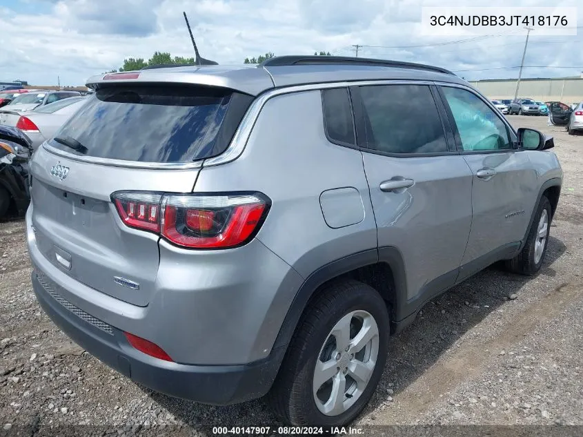 2018 Jeep Compass Latitude 4X4 VIN: 3C4NJDBB3JT418176 Lot: 40147907