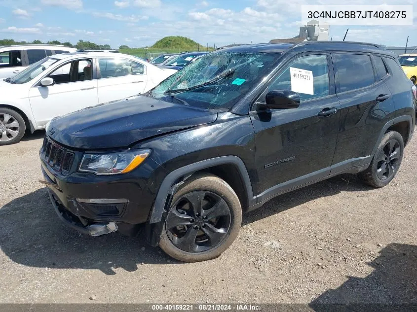 2018 Jeep Compass Altitude Fwd VIN: 3C4NJCBB7JT408275 Lot: 40159221