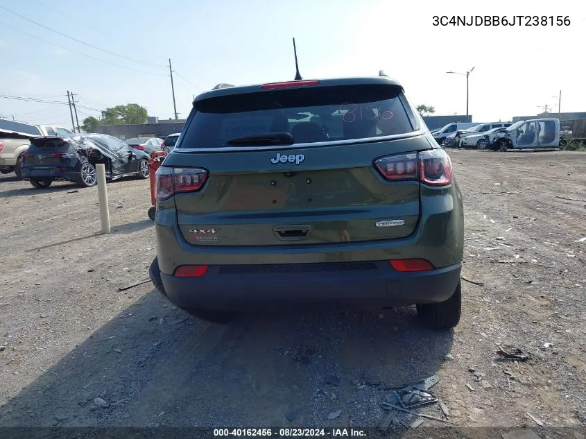 3C4NJDBB6JT238156 2018 Jeep Compass Latitude 4X4