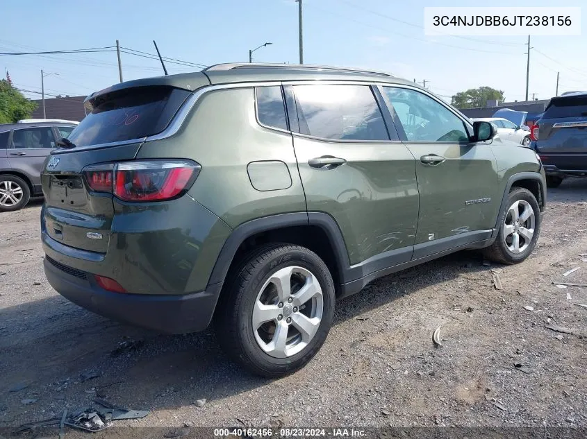 3C4NJDBB6JT238156 2018 Jeep Compass Latitude 4X4