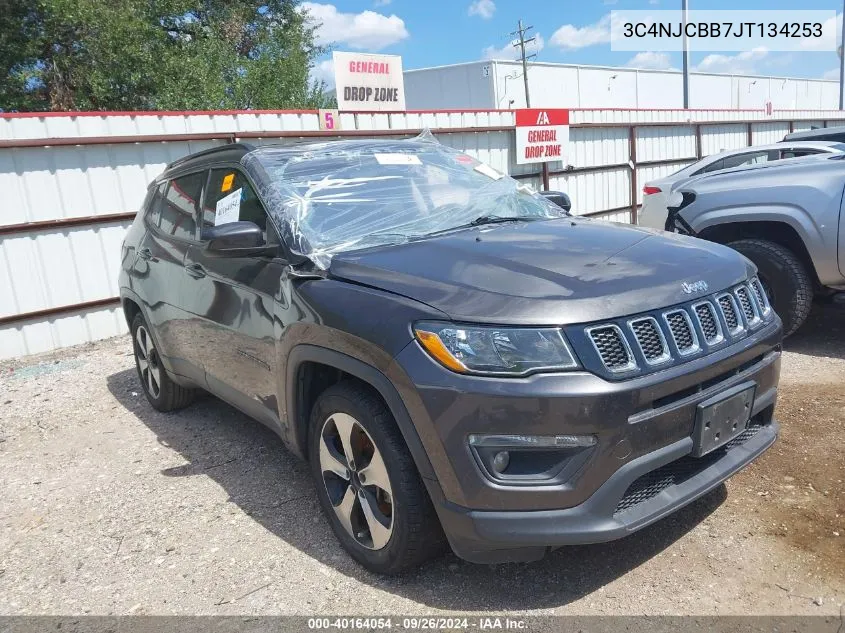 2018 Jeep Compass Latitude VIN: 3C4NJCBB7JT134253 Lot: 40164054