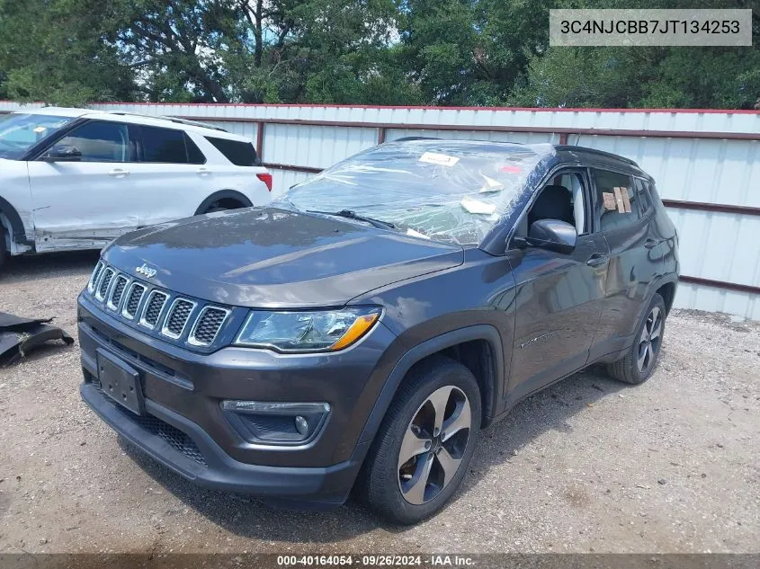 2018 Jeep Compass Latitude VIN: 3C4NJCBB7JT134253 Lot: 40164054