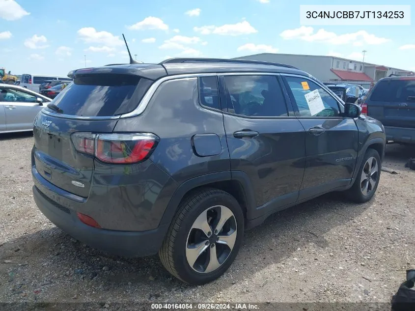 2018 Jeep Compass Latitude VIN: 3C4NJCBB7JT134253 Lot: 40164054