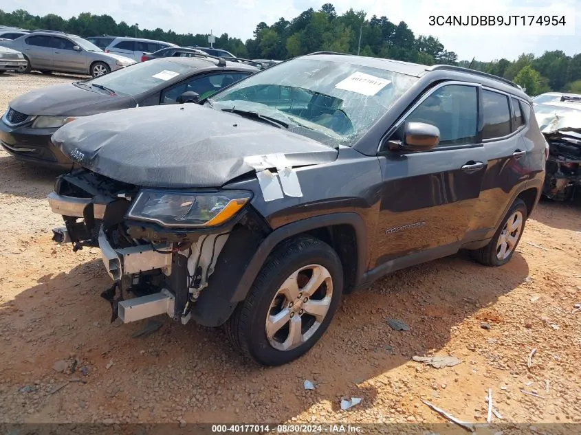 2018 Jeep Compass Latitude 4X4 VIN: 3C4NJDBB9JT174954 Lot: 40177014