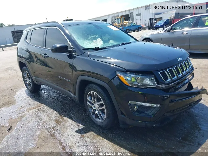 2018 Jeep Compass Latitude 4X4 VIN: 3C4NJDBB3JT231651 Lot: 40183201