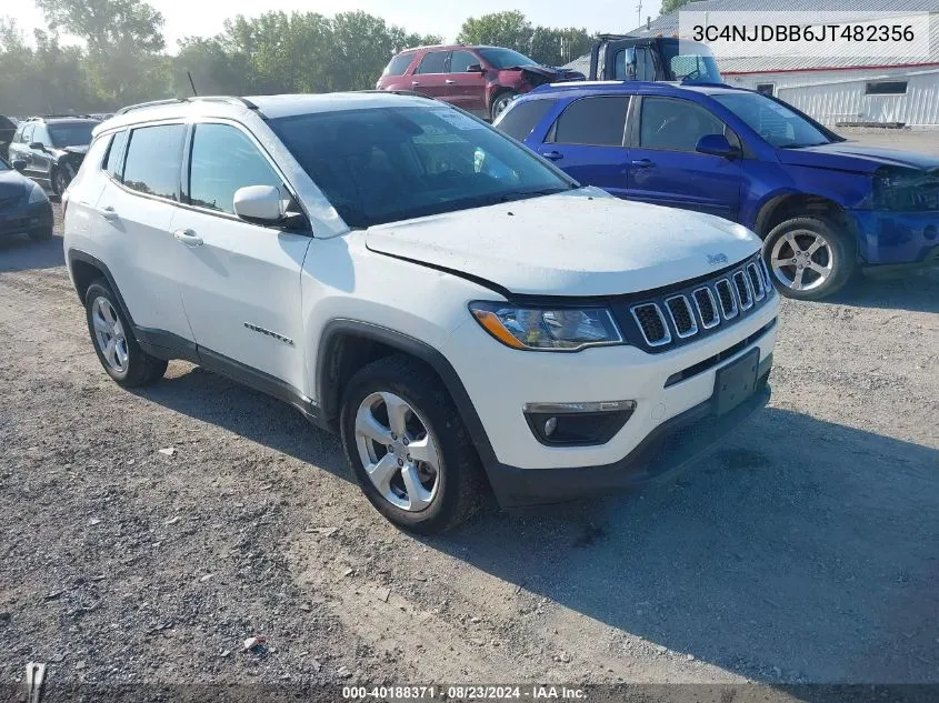 2018 Jeep Compass Latitude 4X4 VIN: 3C4NJDBB6JT482356 Lot: 40188371