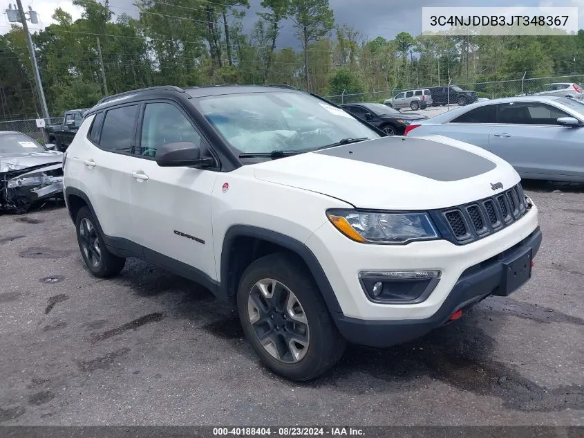 2018 Jeep Compass Trailhawk 4X4 VIN: 3C4NJDDB3JT348367 Lot: 40188404