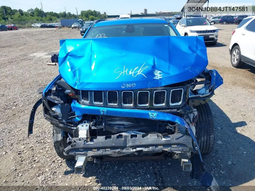 2018 Jeep Compass Latitude 4X4 VIN: 3C4NJDBB4JT147581 Lot: 40239284