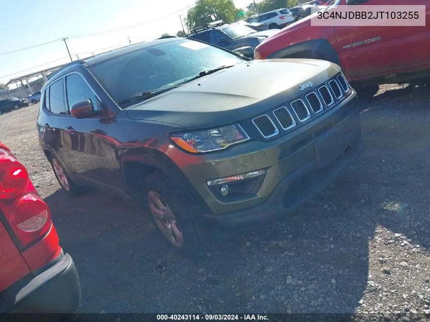 2018 Jeep Compass Latitude 4X4 VIN: 3C4NJDBB2JT103255 Lot: 40243114