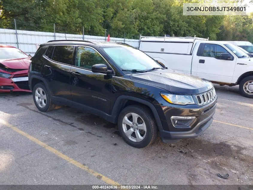 2018 Jeep Compass Latitude 4X4 VIN: 3C4NJDBB5JT349801 Lot: 40243636