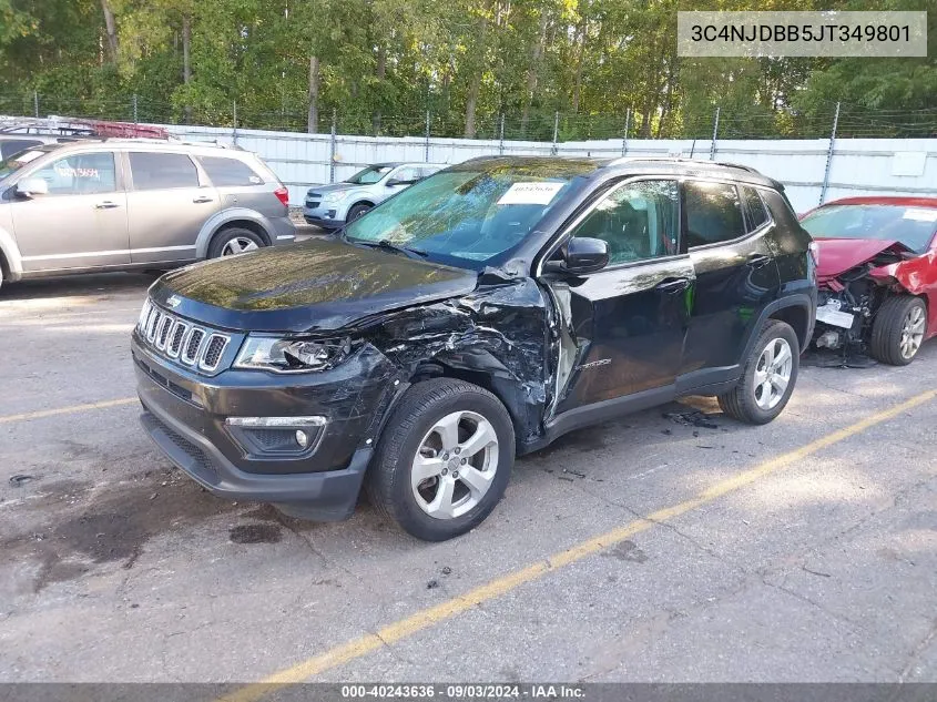 2018 Jeep Compass Latitude 4X4 VIN: 3C4NJDBB5JT349801 Lot: 40243636