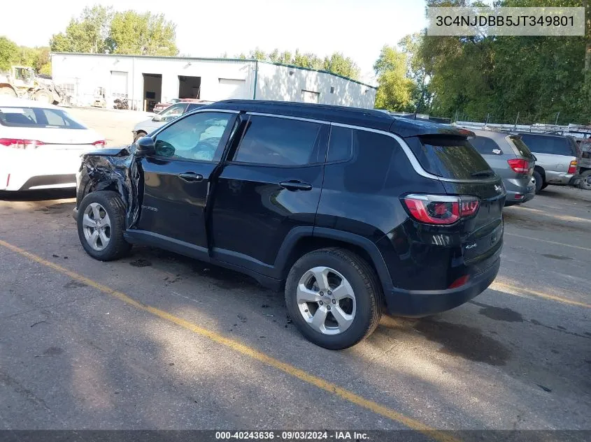 2018 Jeep Compass Latitude 4X4 VIN: 3C4NJDBB5JT349801 Lot: 40243636