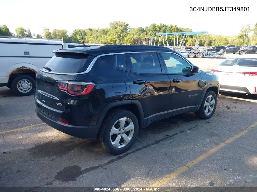 2018 Jeep Compass Latitude 4X4 VIN: 3C4NJDBB5JT349801 Lot: 40243636